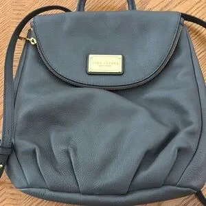Marc Jacobs Grey Leather Backpack with Gold Hardware Leather backpack Marc Jacobs Grey in Leather - 55195413 main image 3